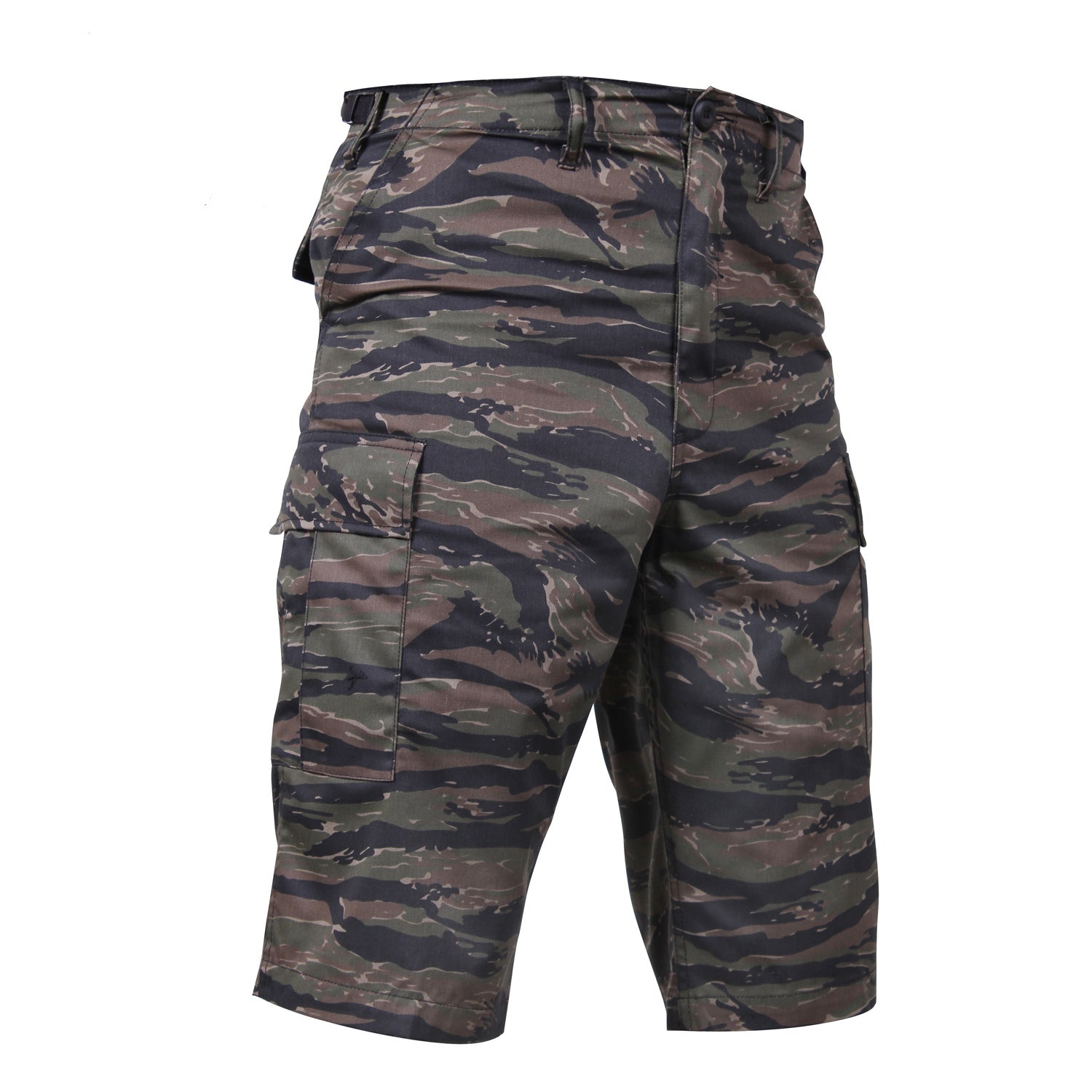 Rothco Long Length Camo BDU Shorts Tiger Stripe Camo Size M