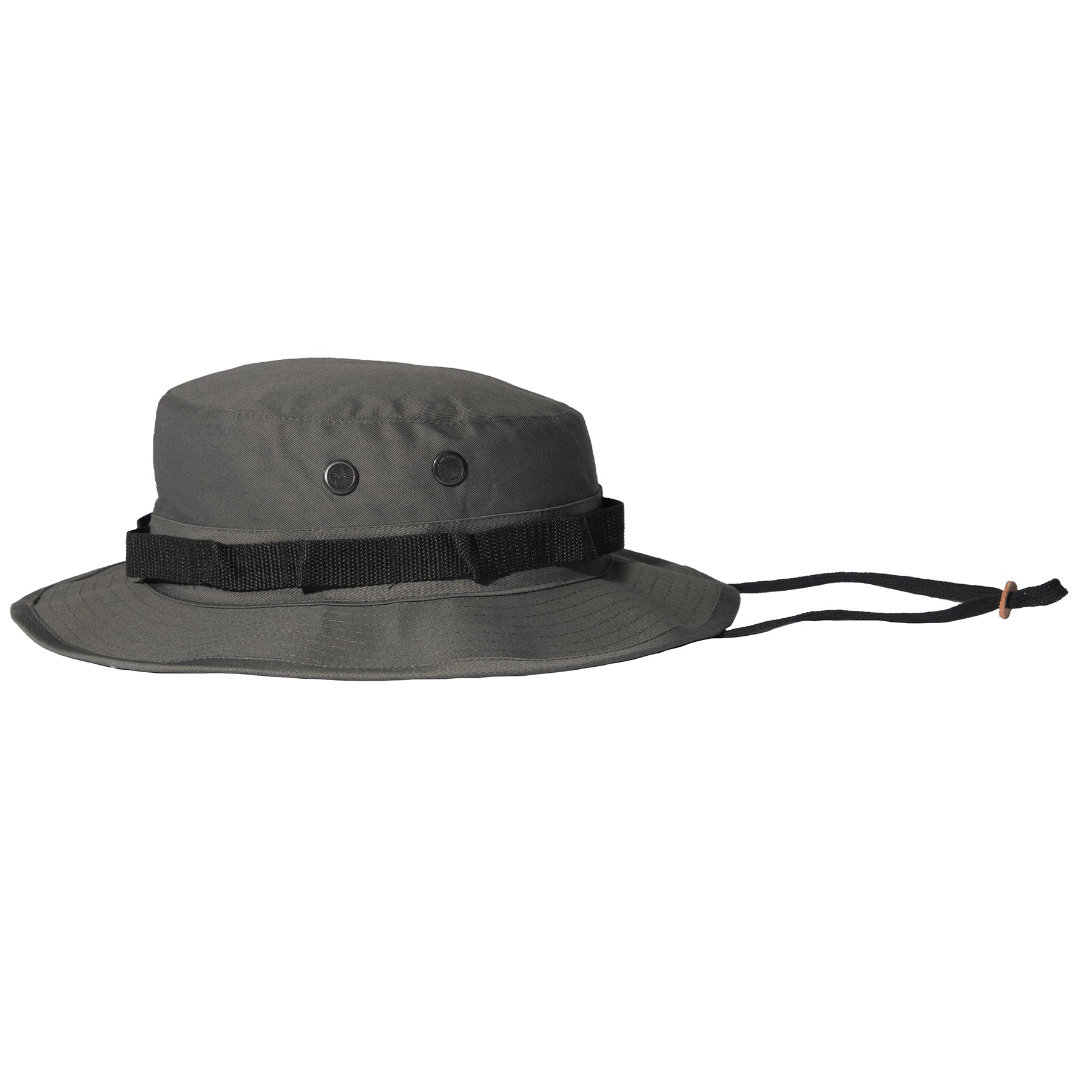Rothco Boonie Hat Charcoal Grey - Military Tactical Sun Protection with Branch Loops and Adjustable Chin Strap