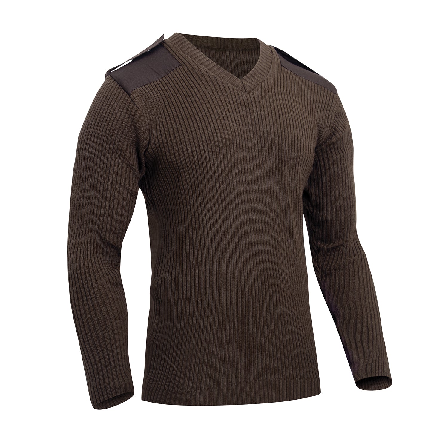 Rothco G.I. Style Acrylic V-Neck Sweater Brown Size XL
