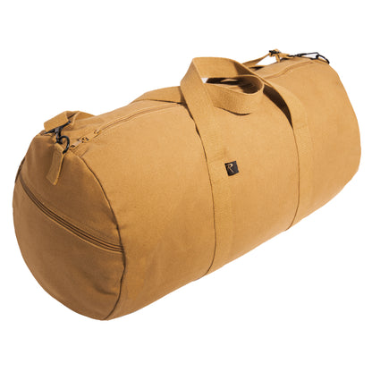 Rothco Canvas Shoulder Duffle Bag in Coyote Brown – 24 Inch Size