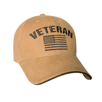 Rothco Vintage Veteran Low Pro Cap in Coyote Brown