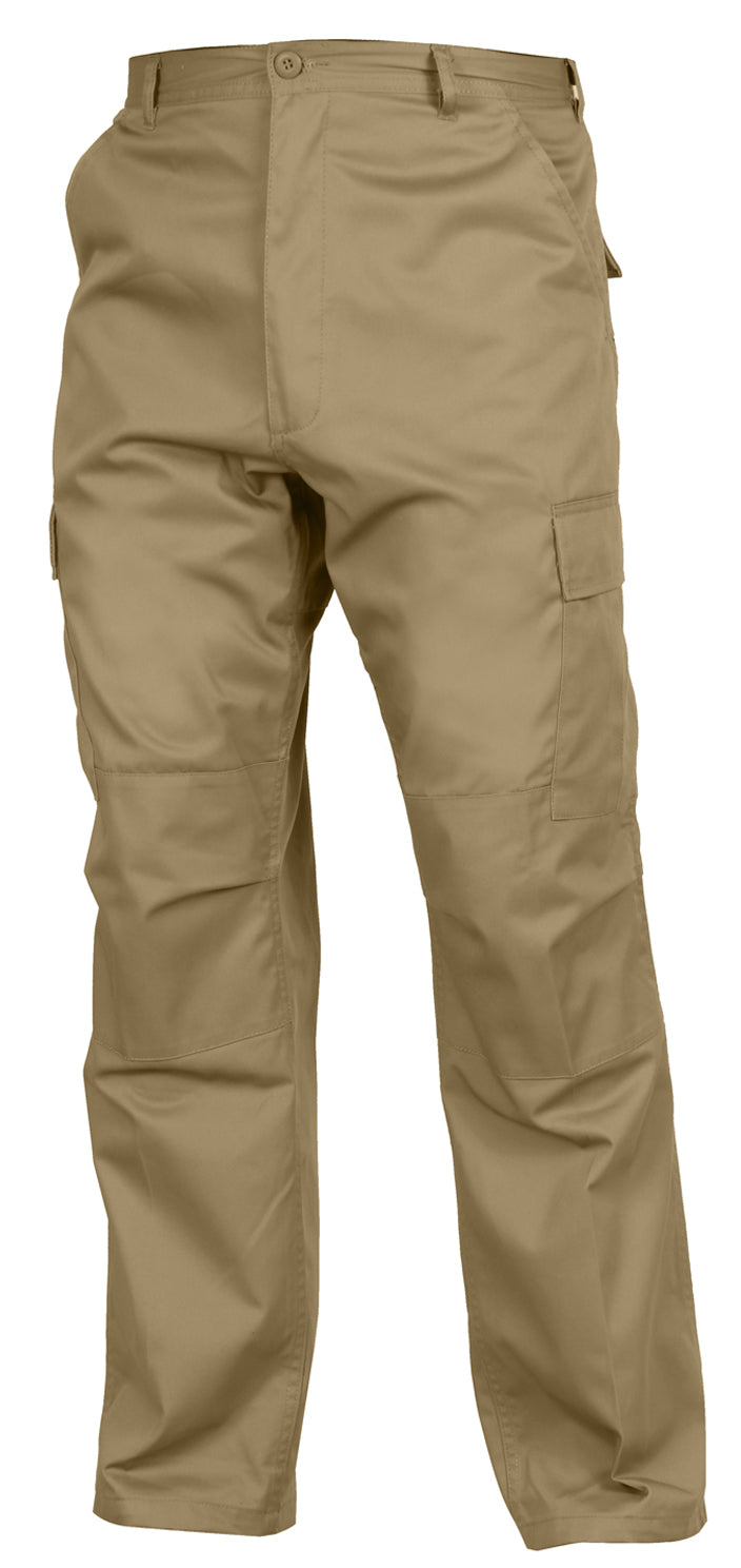 Rothco Relaxed Fit Zipper Fly Tactical BDU Pants Khaki Size 4XL