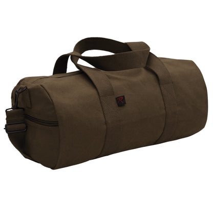Rothco Canvas Shoulder Duffle Bag Earth Brown, 17 Inches