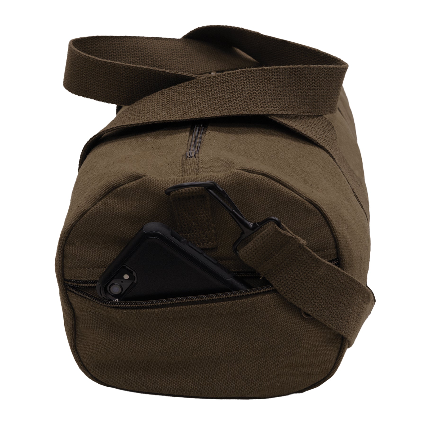 Rothco Canvas Shoulder Duffle Bag Earth Brown, 17 Inches
