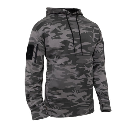 Rothco Concealed Carry Hoodie Black Camo Size 4XL – Durable Tactical Sweatshirt with Discreet Storage and Moisture-Wicking Comfort