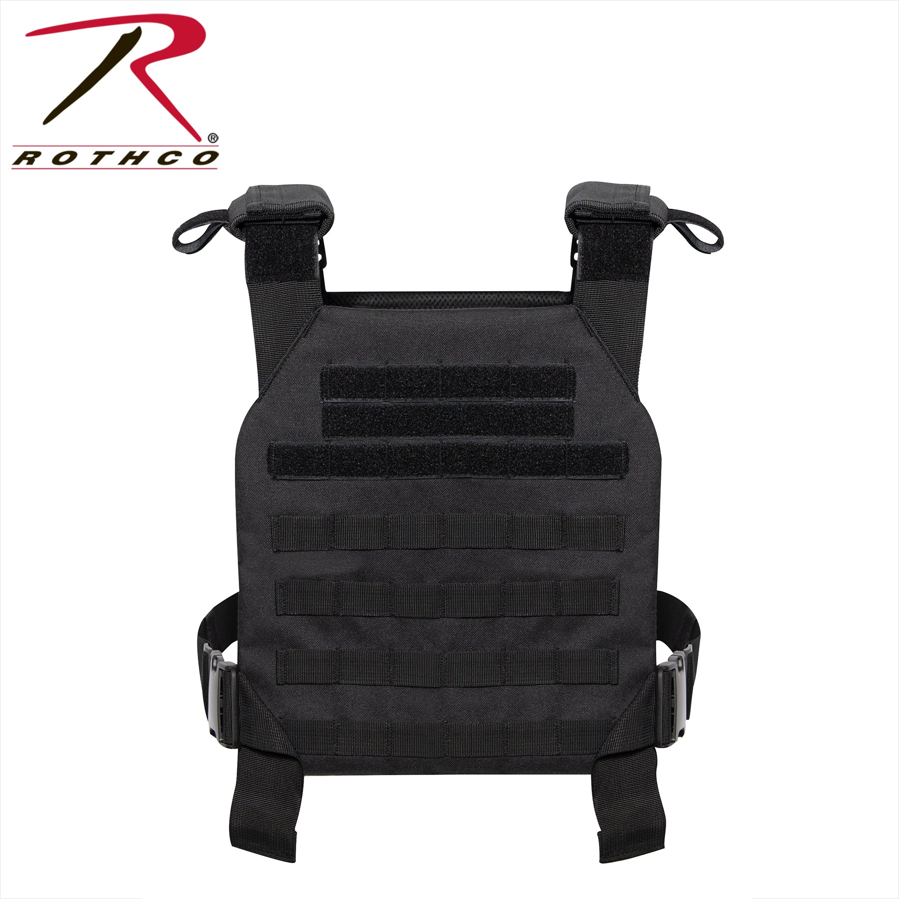 Rothco Low Profile Plate Carrier Vest Black 2XL / 3XL – Minimalist Tactical Loadout