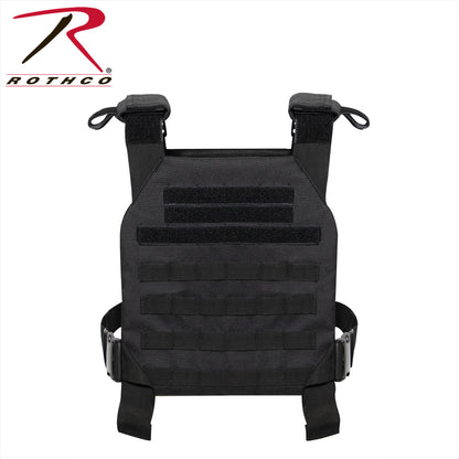 Rothco Low Profile Plate Carrier Vest Black 2XL / 3XL – Minimalist Tactical Loadout