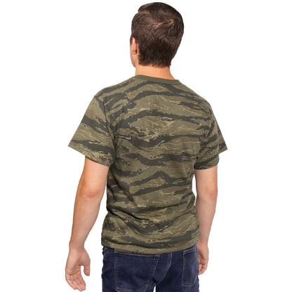 Rothco Vintage Camo T-Shirt Tiger Stripe Camo 3XL – Durable Classic Camouflage Tee for Outdoors and Casual Wear