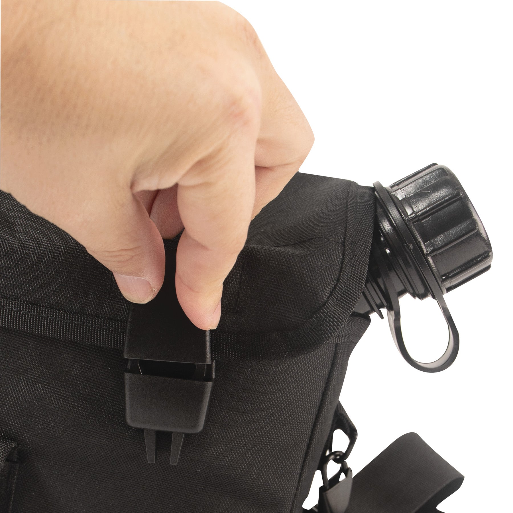 Rothco MOLLE 2 Quart Water Canteen Cover Black - Durable Tactical Hydration Accessory