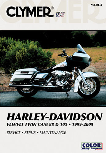 Clymer Manual for Harley-Davidson FLH/FLT Twin Cam 88 & 103 (1999-2005) – Part Number CM4304