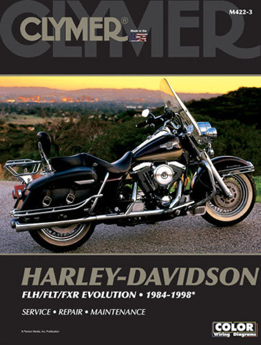 Clymer Manual for Harley-Davidson FLH/FLT/FXR Evolution 1984-1998 (Part Number CM4223)