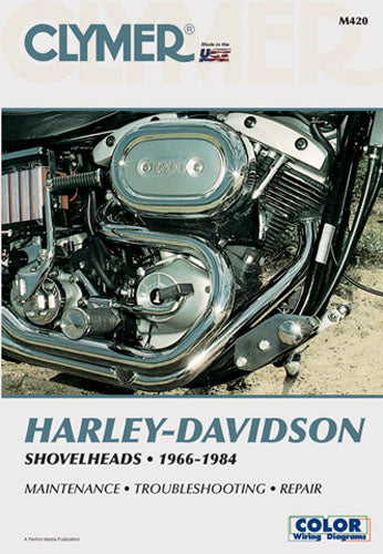 Clymer Manual for Harley-Davidson Shovelhead 1966-1984 - Part Number CM420