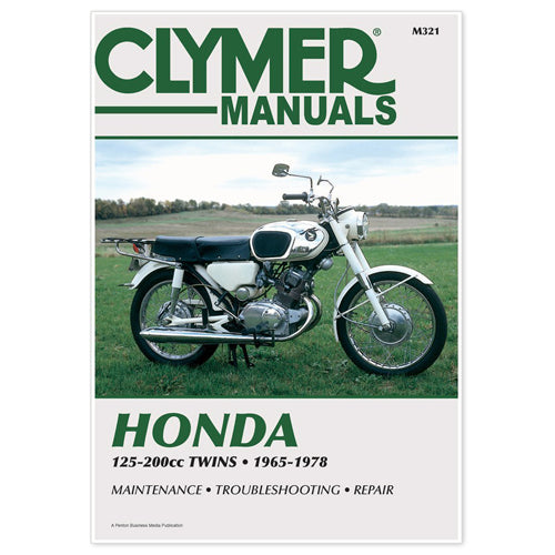 Clymer Manual for HON 125-200CC Twins (Years 1965-1978) – Part Number CM321