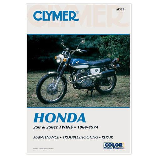 CLYMER Manual Hon 250-350cc Twins (64-74) Engine Rebuild Kit - Part CM322
