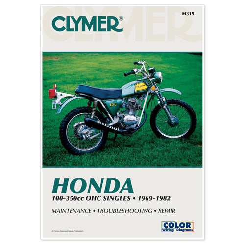 Clymer Manual for Honda OHC Single Cylinder Engines 100-350cc (1969-1982) – Part No. CM315