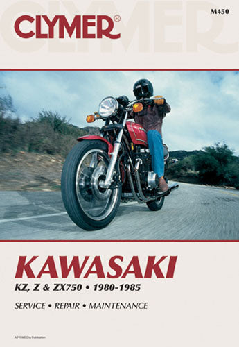 Clymer Manual for Kawasaki KZ Z & ZX750 1980-1985, Part Number CM450