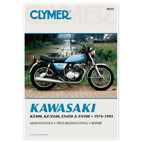 Clymer Manual for Kawasaki KZ400/Z440 and EN450/500 (1974-1995) – Part Number CM355