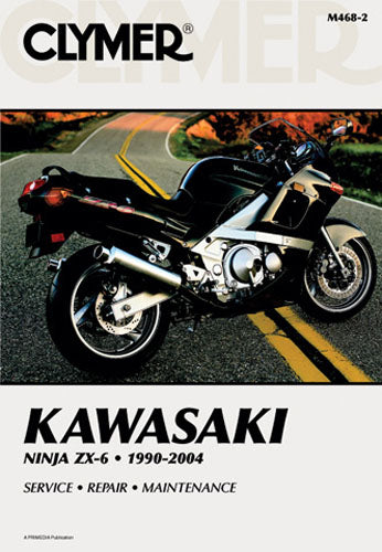CLYMER Manual for Kawasaki Ninja ZX-6 (1990-2004) – Part Number CM4682