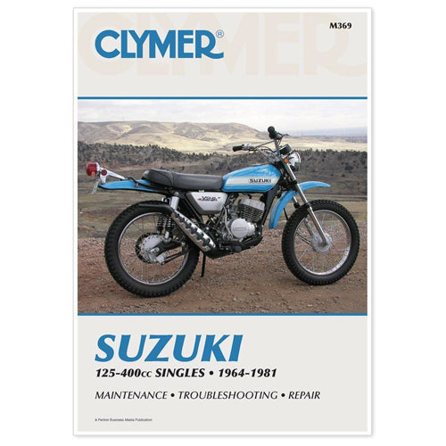 CLYMER Manual Suzuki 125-400cc Singles 64-81 - Part Number CM369