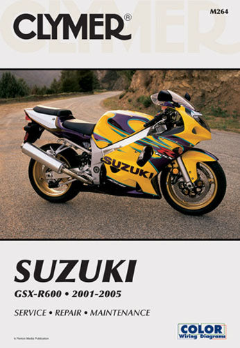 CLYMER Manual for Suzuki GSX-R600 2001-2005 - Part Number CM264