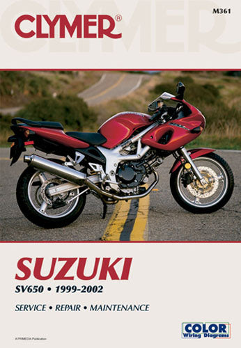 Clymer Manual for Suzuki SV650 (1999-2002) - Part Number CM361