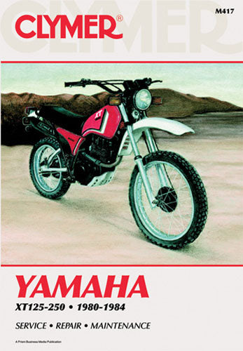 Clymer Manual for Yamaha XT125-250 (1980-1984) - Part No. CM417