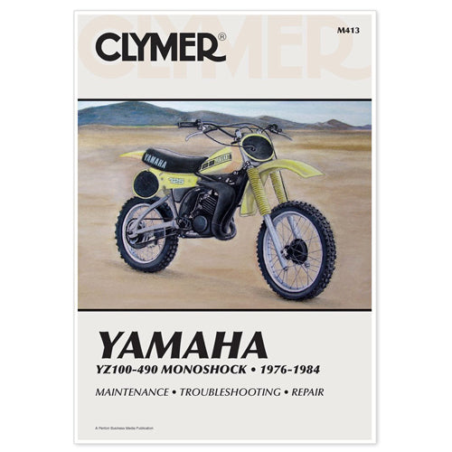 CLYMER CM413 Manual Yamaha YZ100-490 Monoshock for Model Years 1976-1984