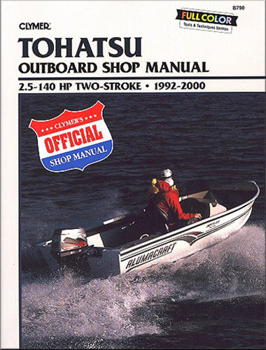 CLYMER Tohatsu 2.5-140HP 2-Stroke Outboard Motor Manual - Part Number CB790
