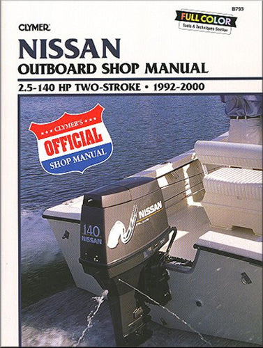 CLYMER Manual for Nissan 2-Stroke Outboard Motors (Part Number CB793)