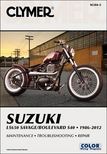 CLYMER Manual for Suzuki LS650 Savage and Boulevard S40 – Part Number CM3845
