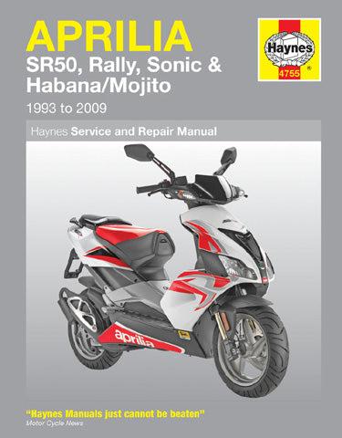 Haynes Manual for Aprilia Motorcycles - Part Number M4755