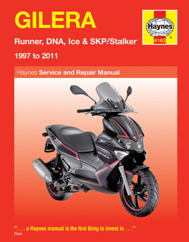 Haynes GILERA Maintenance Manual (Part No. M4163) for Reliable Motorcycle Care