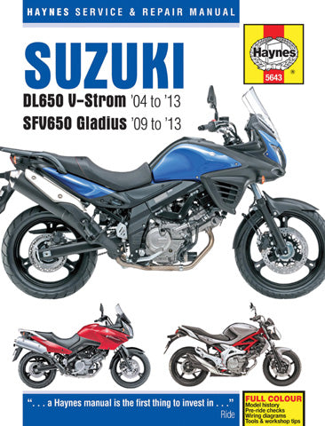 Haynes Suzuki Service and Repair Manual (Part No. M5643)