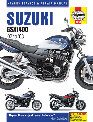 Haynes Suzuki Repair Manual M4758 - Comprehensive Guide for Suzuki Vehicles