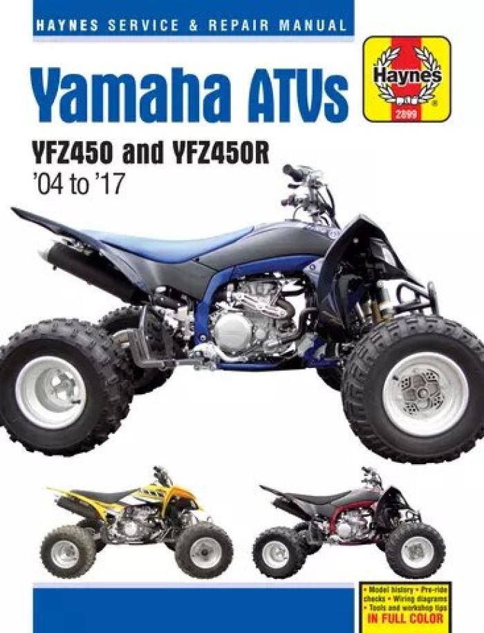 Haynes Yamaha Maintenance Manual (Part Number M2899) for Yamaha Vehicles
