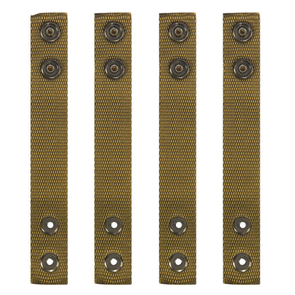 Rothco Belt Keepers - 4 Piece Set in Coyote Brown, Part Number 10585