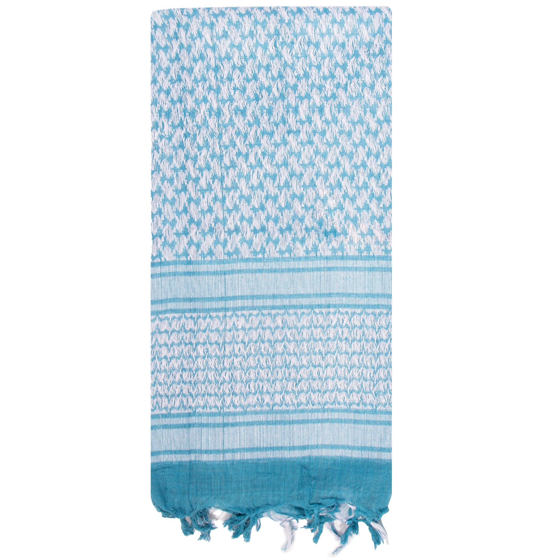 Rothco Lightweight Shemagh Tactical Desert Keffiyeh Scarf in Blue / White