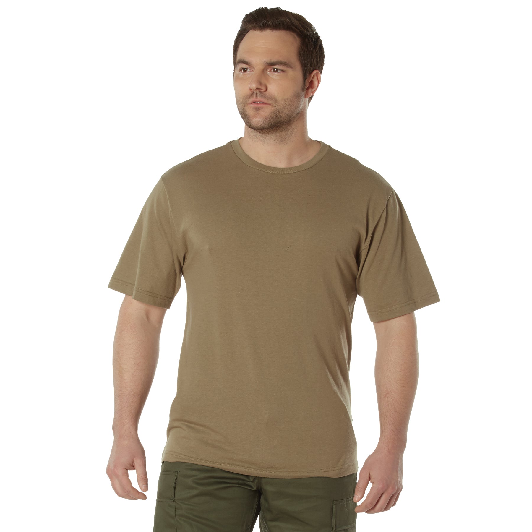 Rothco Full Comfort Fit T-Shirt 2XL AR 670-1 Coyote Brown | Durable and Comfortable Workwear