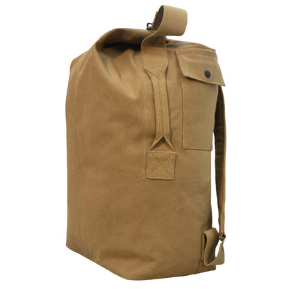 Rothco Nomad Canvas Duffle Backpack Coyote Brown - 38L Travel & Adventure Bag