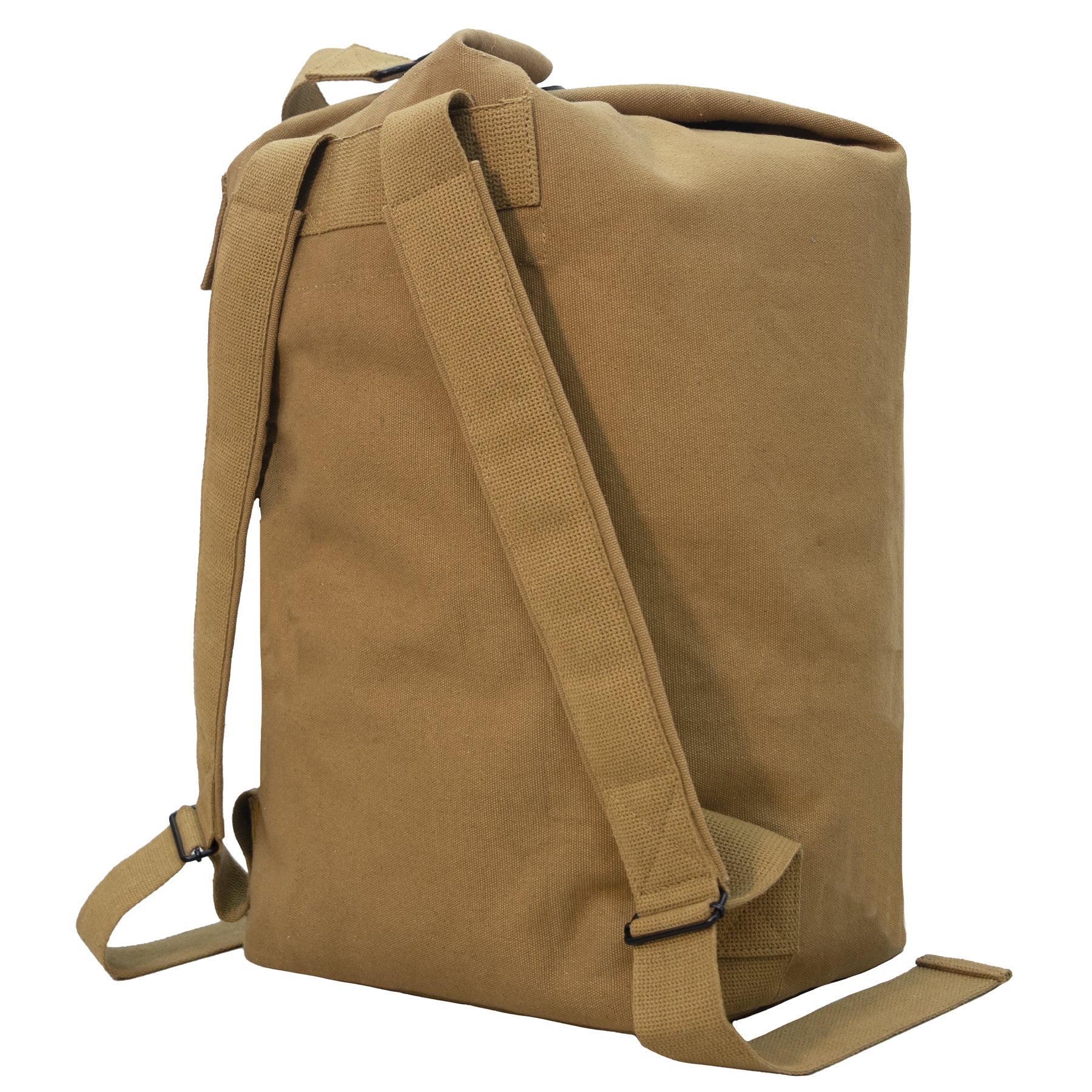 Rothco Nomad Canvas Duffle Backpack Coyote Brown - 38L Travel & Adventure Bag