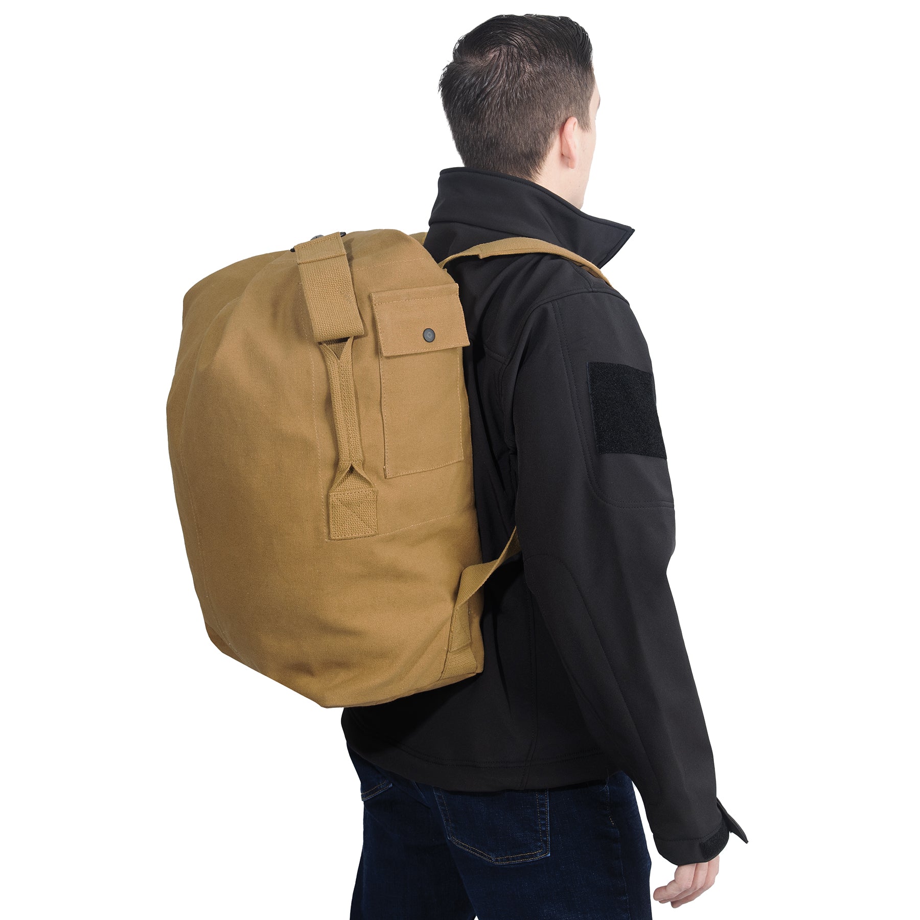 Rothco Nomad Canvas Duffle Backpack Coyote Brown - 38L Travel & Adventure Bag