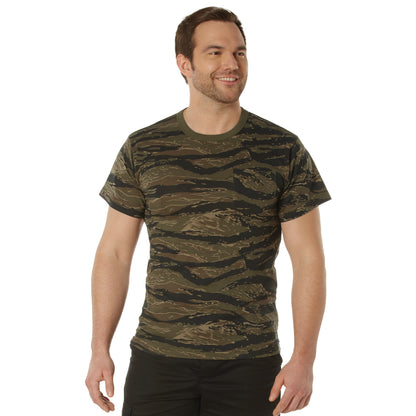 Rothco XL Tiger Stripe Camo Pocket T-Shirt - Comfortable Casual Wear