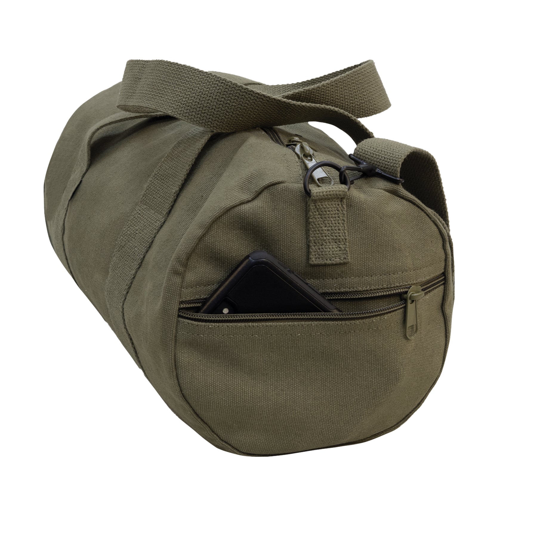 Rothco Canvas Shoulder Duffle Bag - 17 Inch Olive Drab Heavy-Duty Military-Style Travel Bag