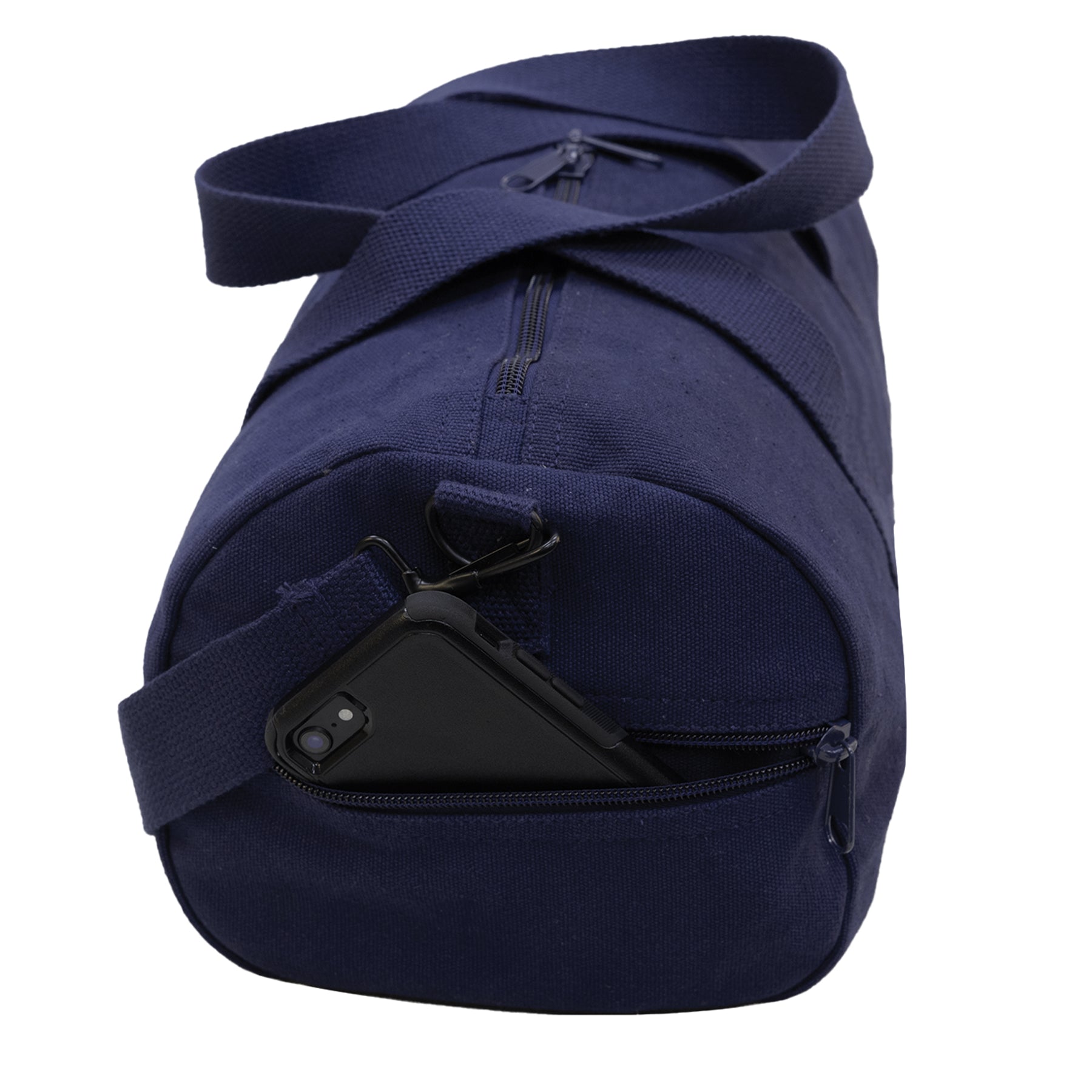 Rothco Canvas Shoulder Duffle Bag Navy Blue, 17 Inch - Heavy Duty Military Style Travel Bag