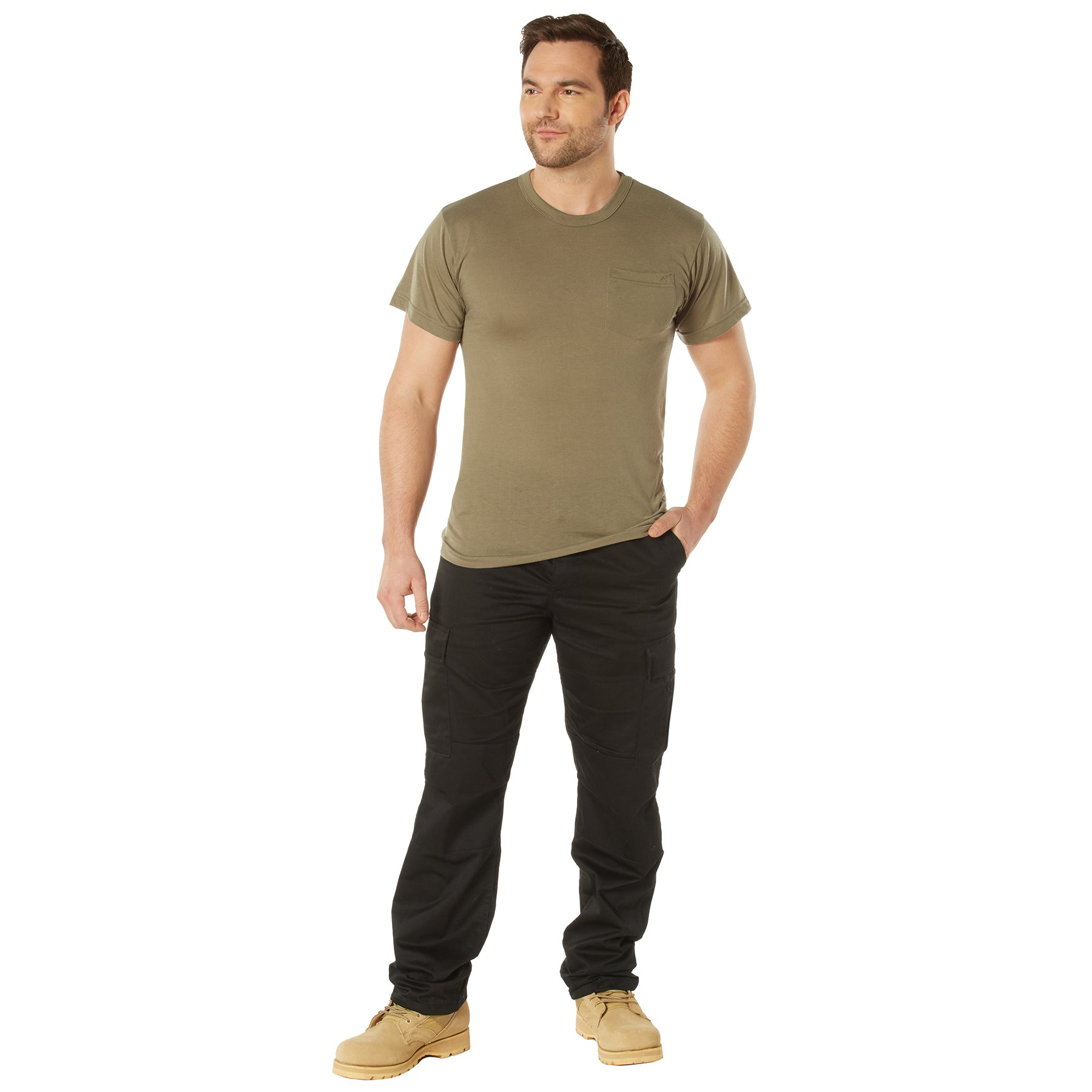 Rothco Moisture Wicking Pocket T-Shirt 3XL AR 670-1 Coyote Brown