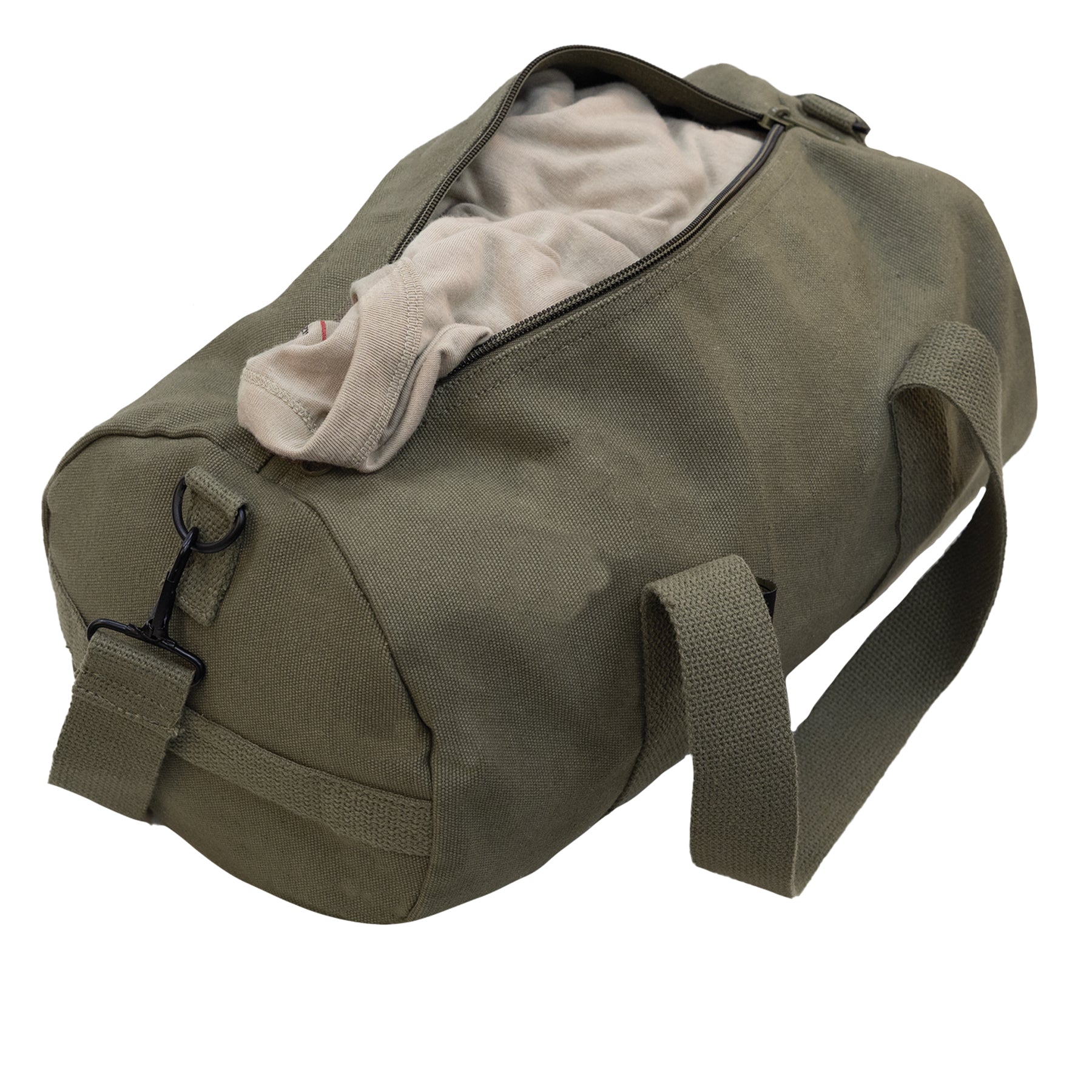 Rothco Canvas Shoulder Duffle Bag Olive Drab Size 15 Inches – Heavy-Duty Military-Style Gear Bag
