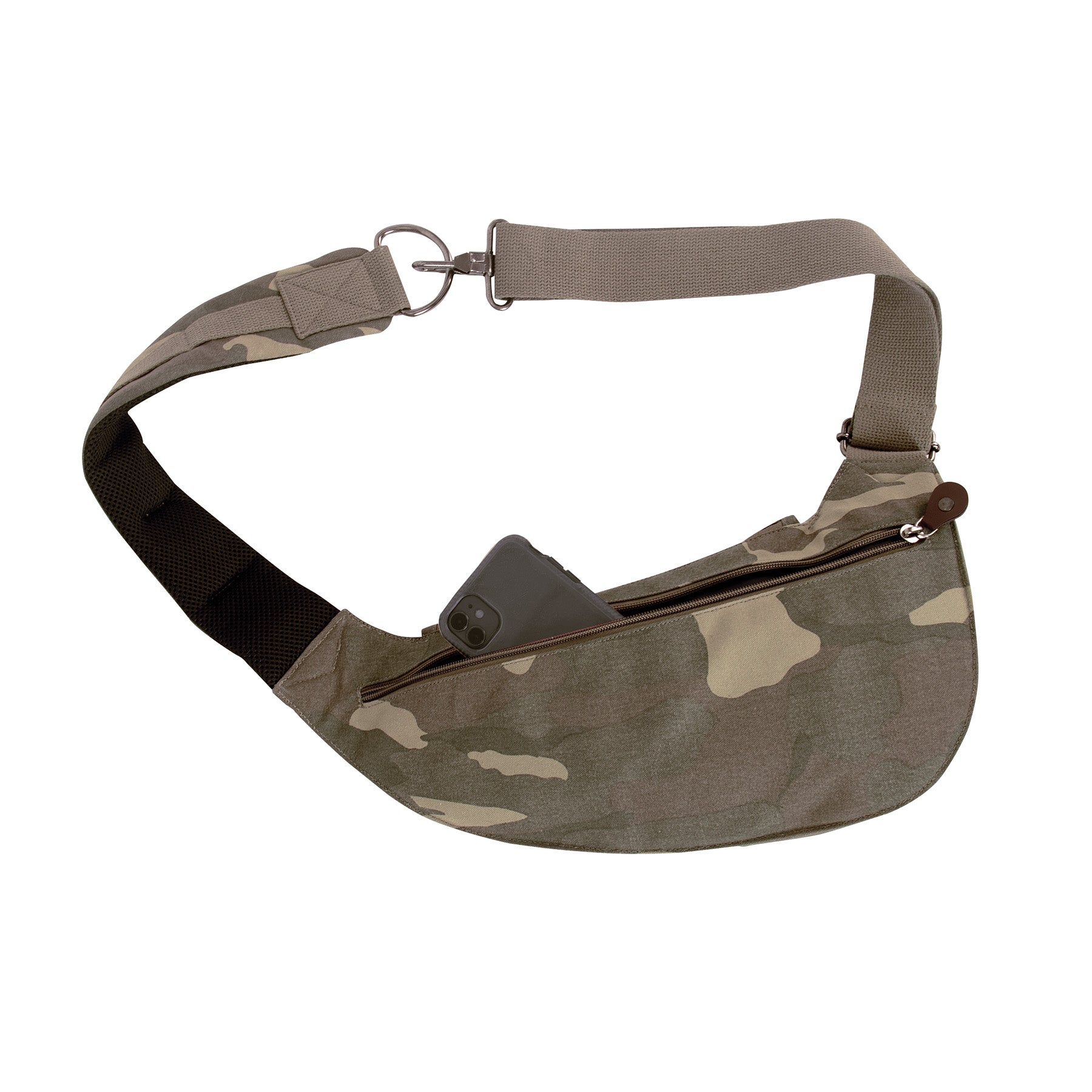 Rothco Crossbody Canvas Sling Bag in Woodland Camo – Versatile Everyday Carry Solution