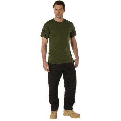 Rothco Moisture Wicking Pocket T-Shirt in Olive Drab Size 3XL