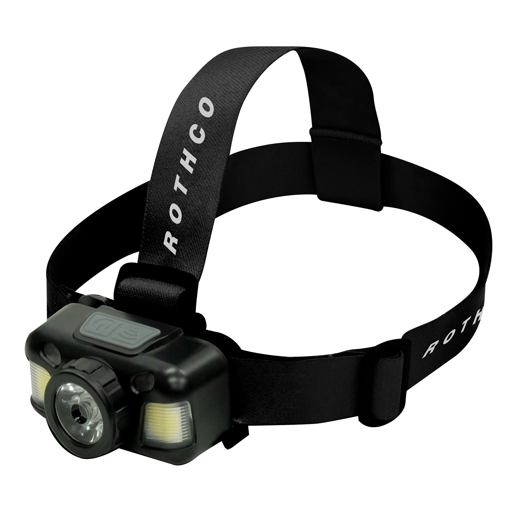 Rothco Rechargeable 600 Lumen LED Headlamp Black with Motion Sensor and Multiple Light Modes
