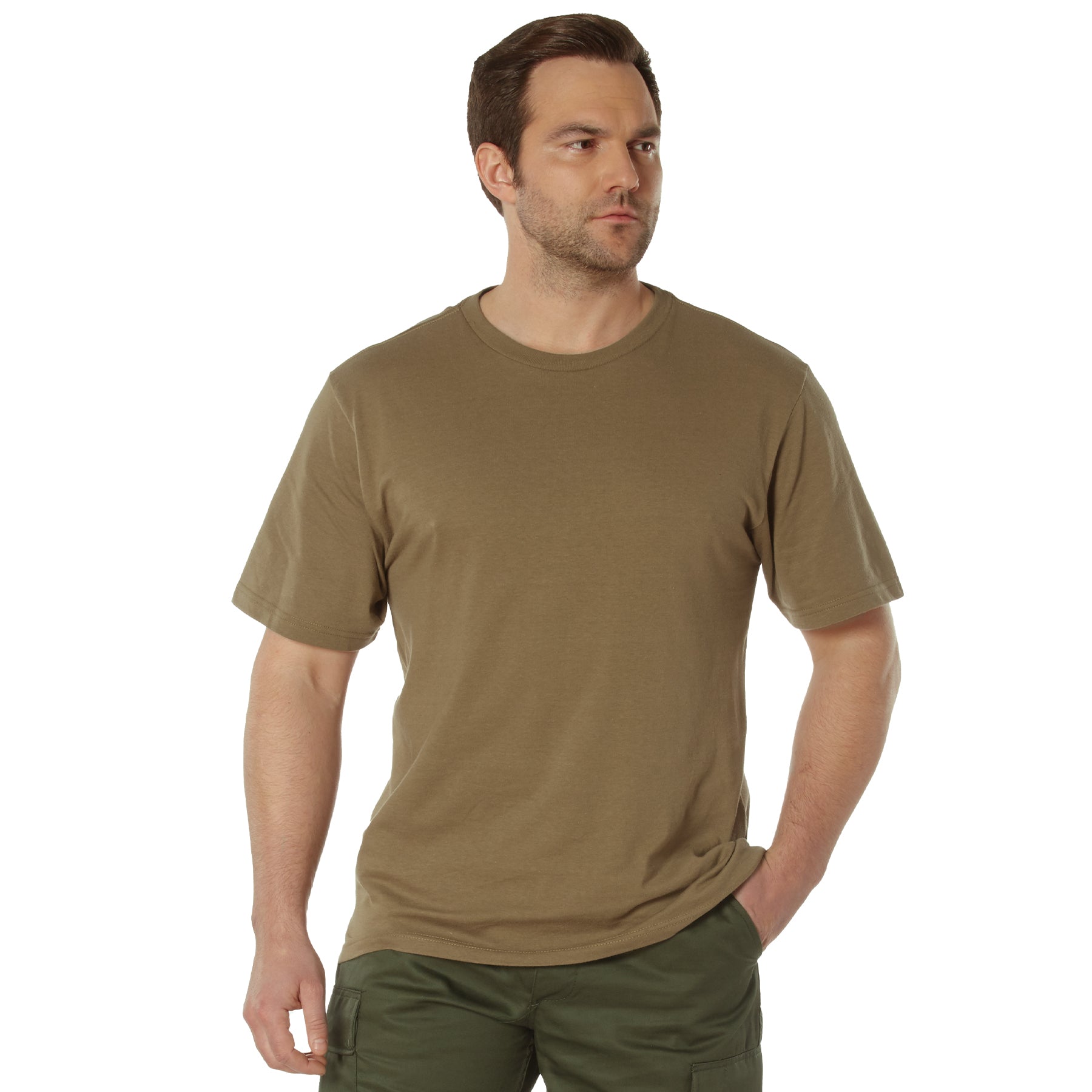 Rothco Full Comfort Fit T-Shirt in Brown – Size XL